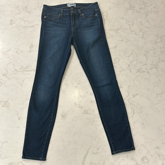 PAIGE Verdugo Ankle Transcend Nottingham Dark Wash Jeans 27 - Picture 13 of 16